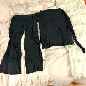 Shiners dark grey pajama set